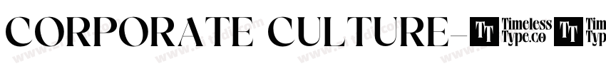 CORPORATE CULTURE字体转换